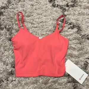 Lululemon Align cropped cami tank A/B. Size 4. Sakura pink. New with tag.